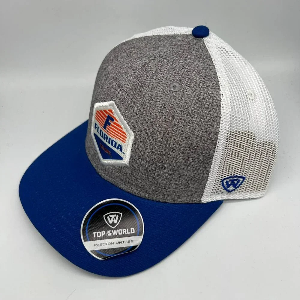 Florida Gators NCAA Top of the World‎ Trucker Hat Snapback Cap Gray New Men